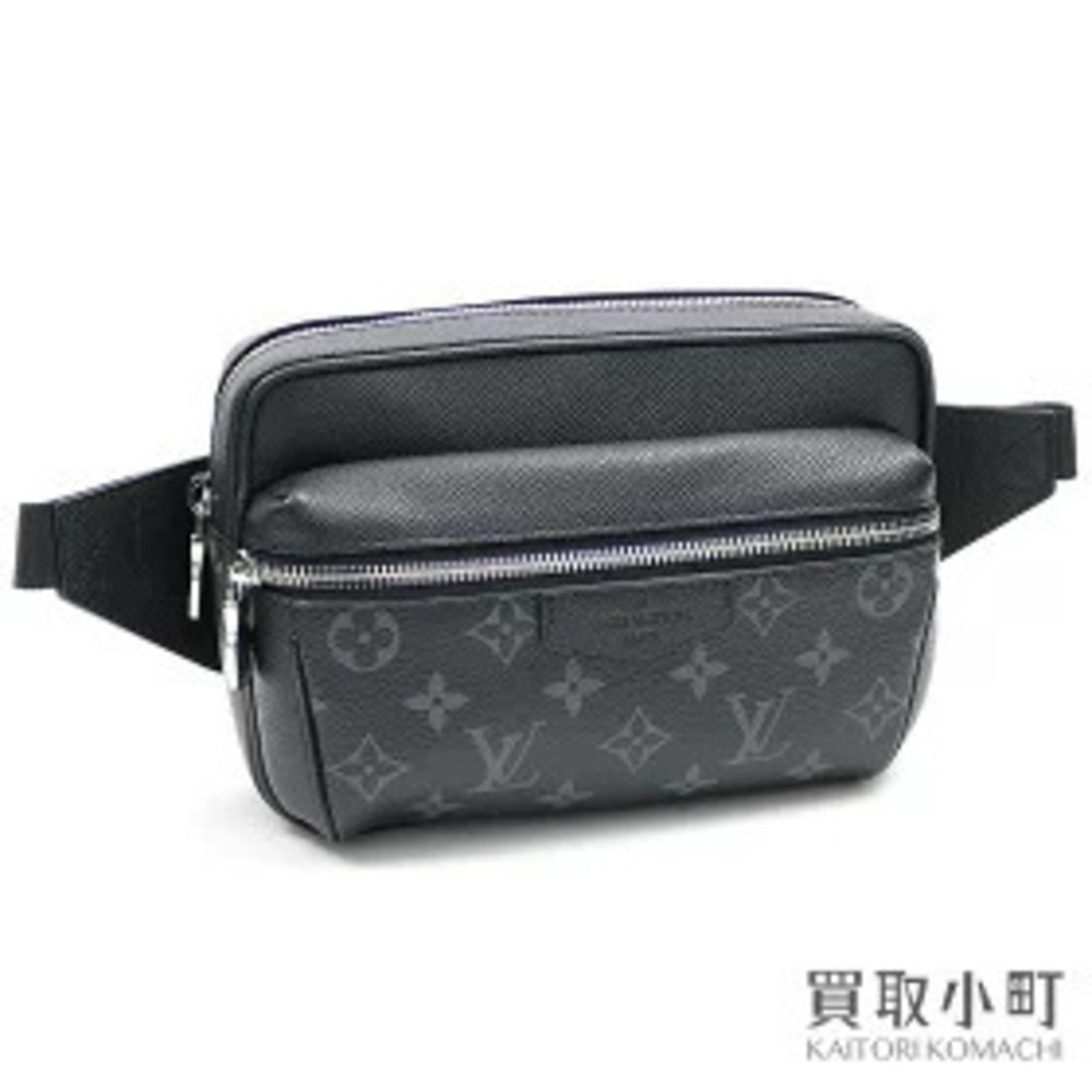 Louis Vuitton Bum bag Outdoor Monogram Eclipse Black Taiga Noir Black Crossbody